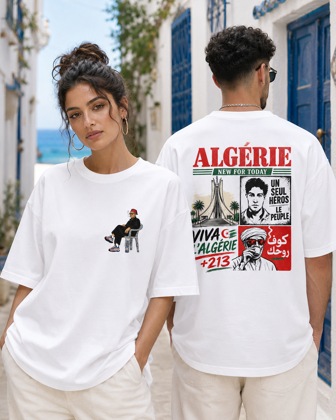 Algeria Graphic T-Shirt – Heavyweight Unisex Cotton Tee