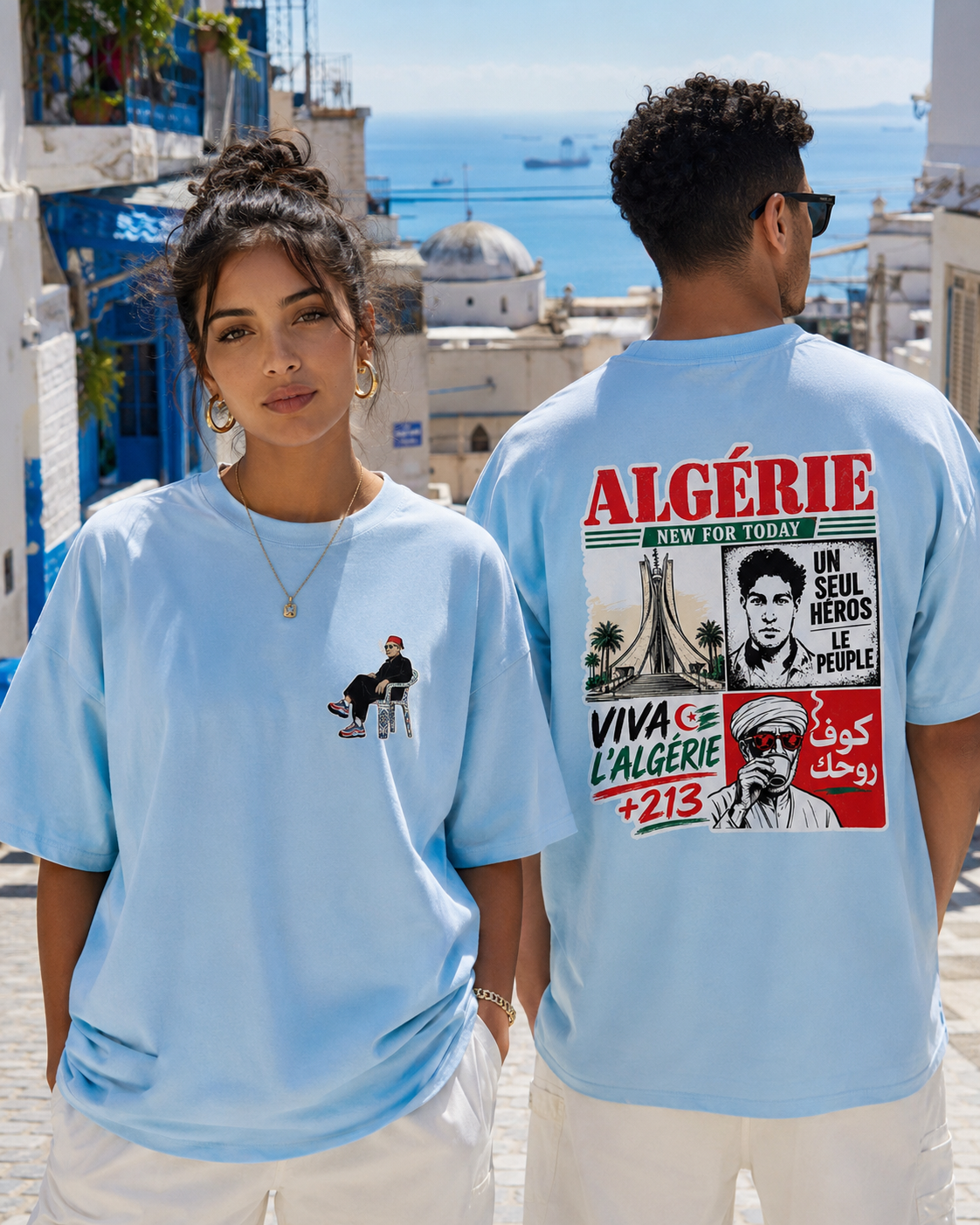 Algeria Graphic T-Shirt – Heavyweight Unisex Cotton Tee