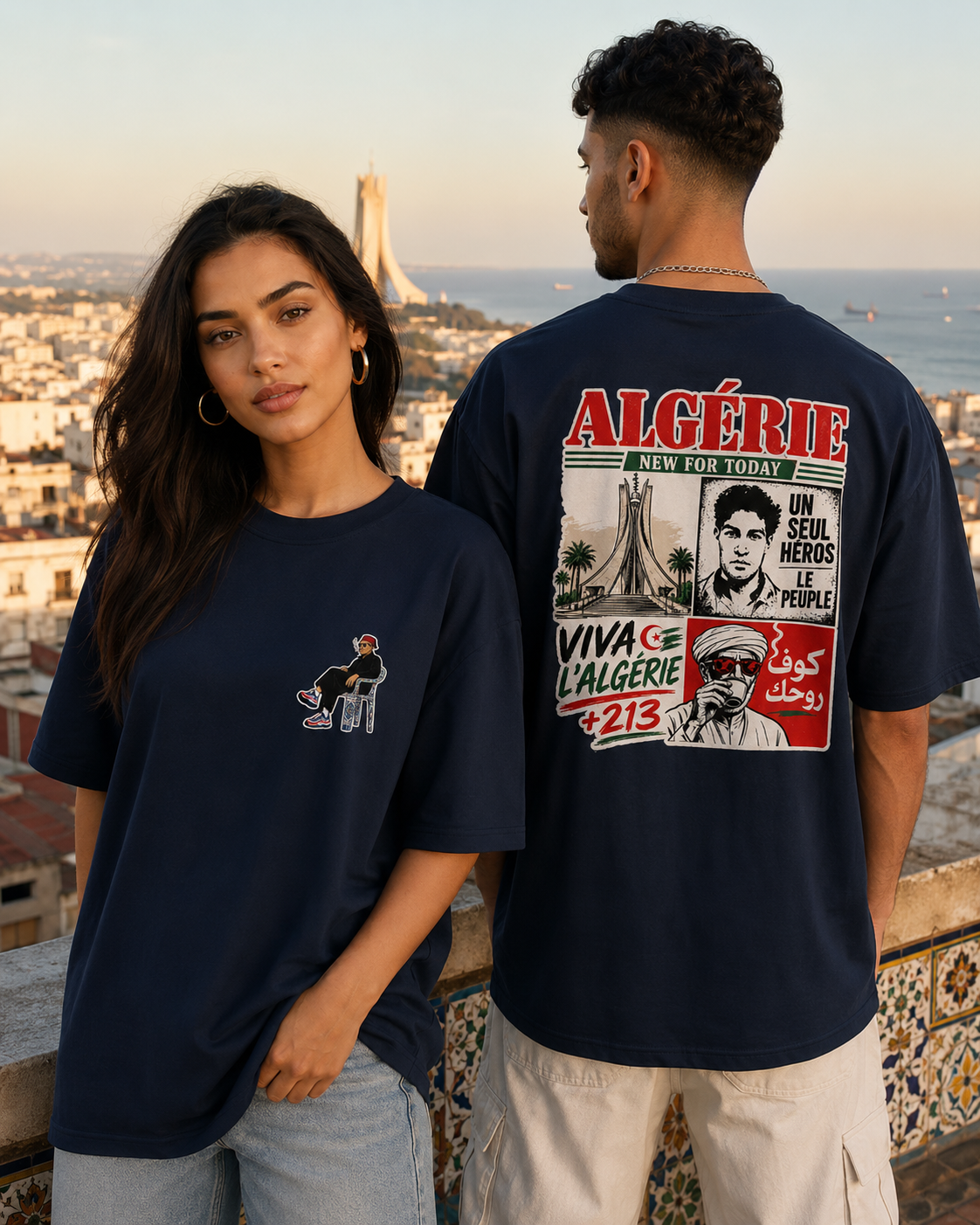 Algeria Graphic T-Shirt – Heavyweight Unisex Cotton Tee