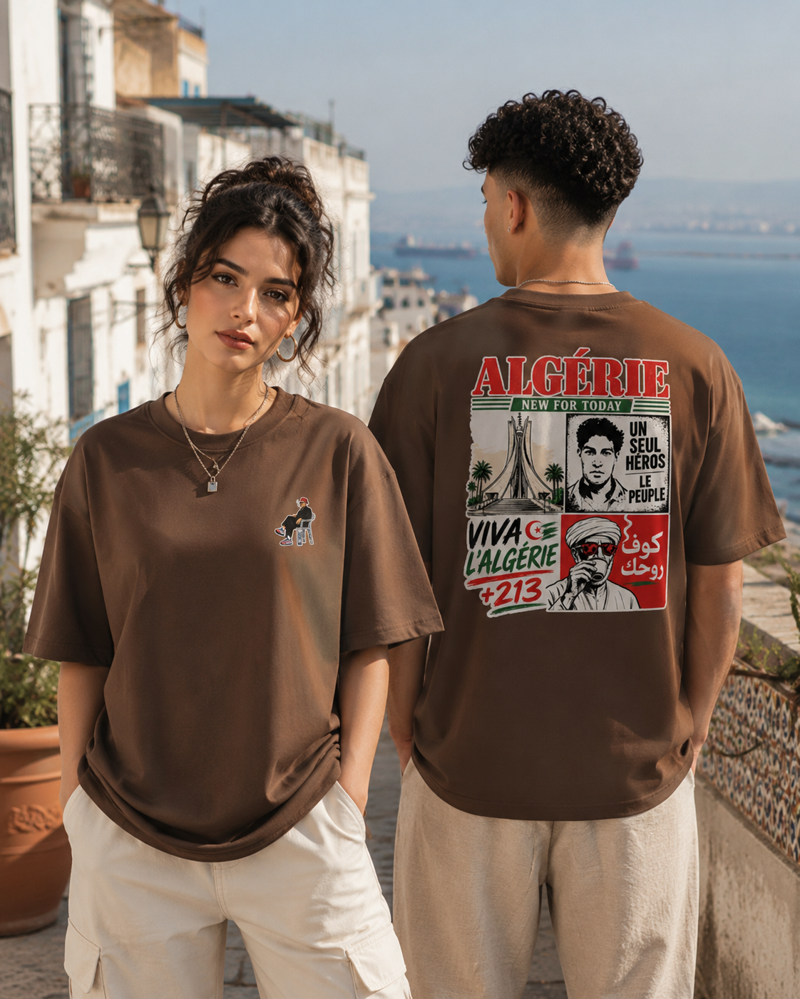 Algeria Graphic T-Shirt – Heavyweight Unisex Cotton Tee