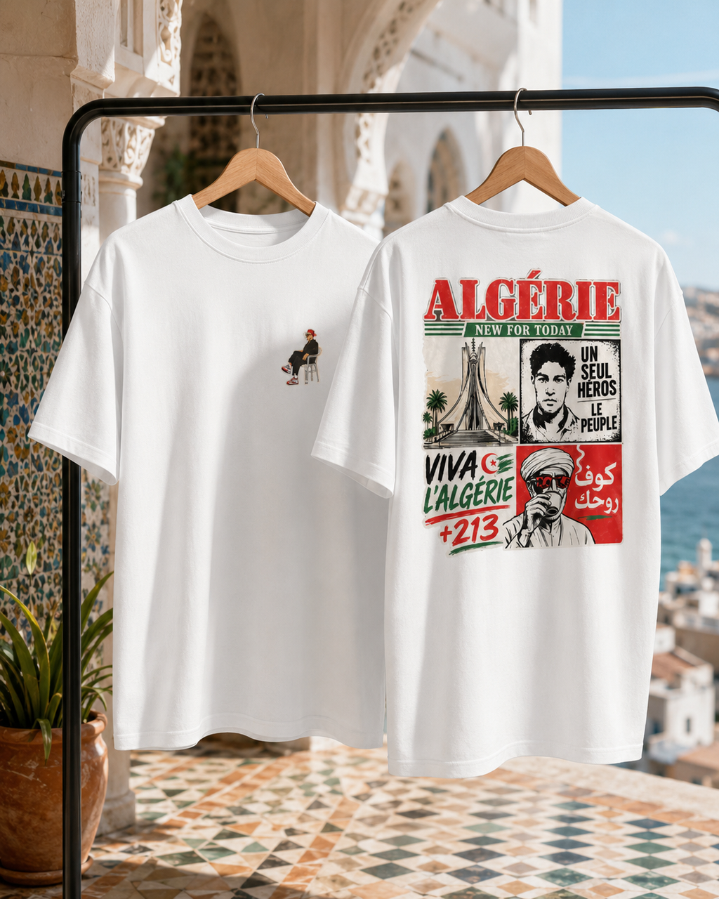 Algeria Graphic T-Shirt – Heavyweight Unisex Cotton Tee