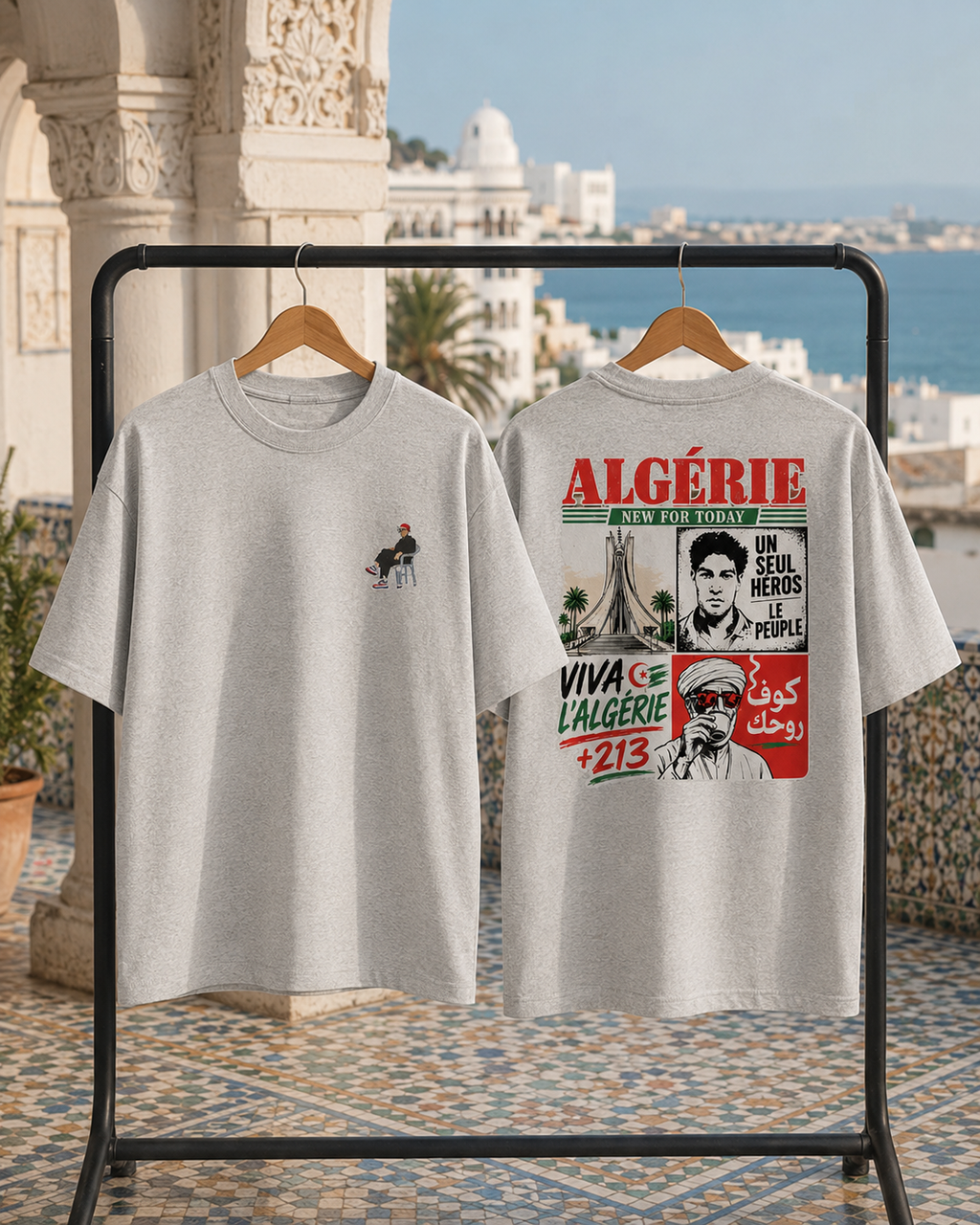 Algeria Graphic T-Shirt – Heavyweight Unisex Cotton Tee