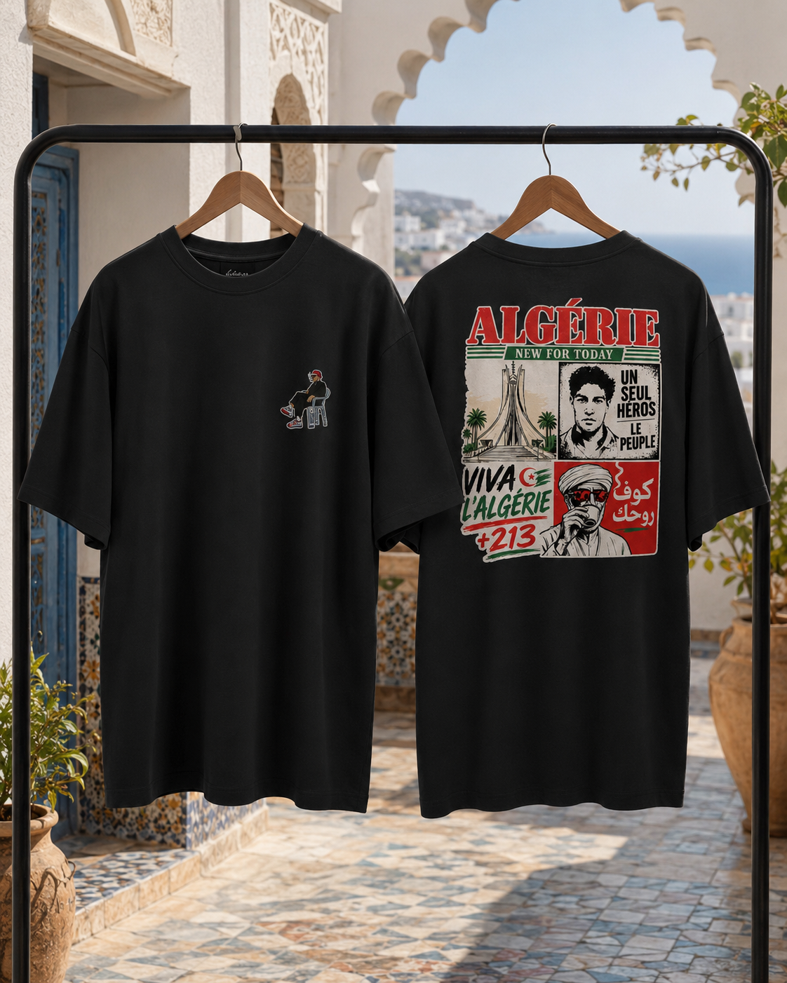 Algeria Graphic T-Shirt – Heavyweight Unisex Cotton Tee