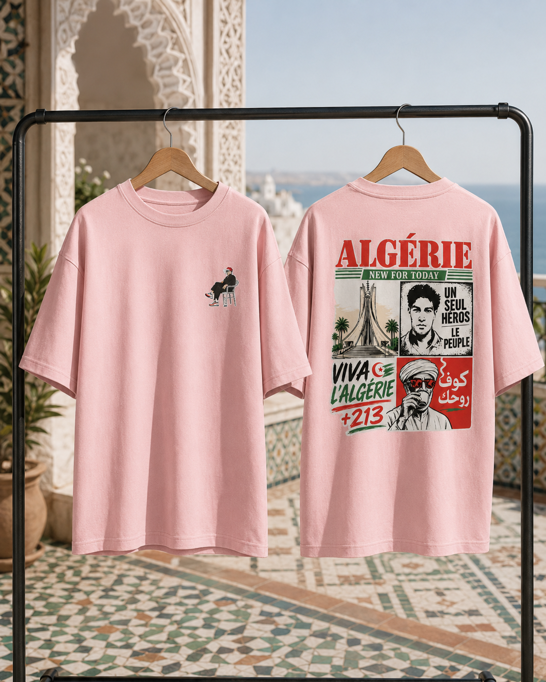 Algeria Graphic T-Shirt – Heavyweight Unisex Cotton Tee