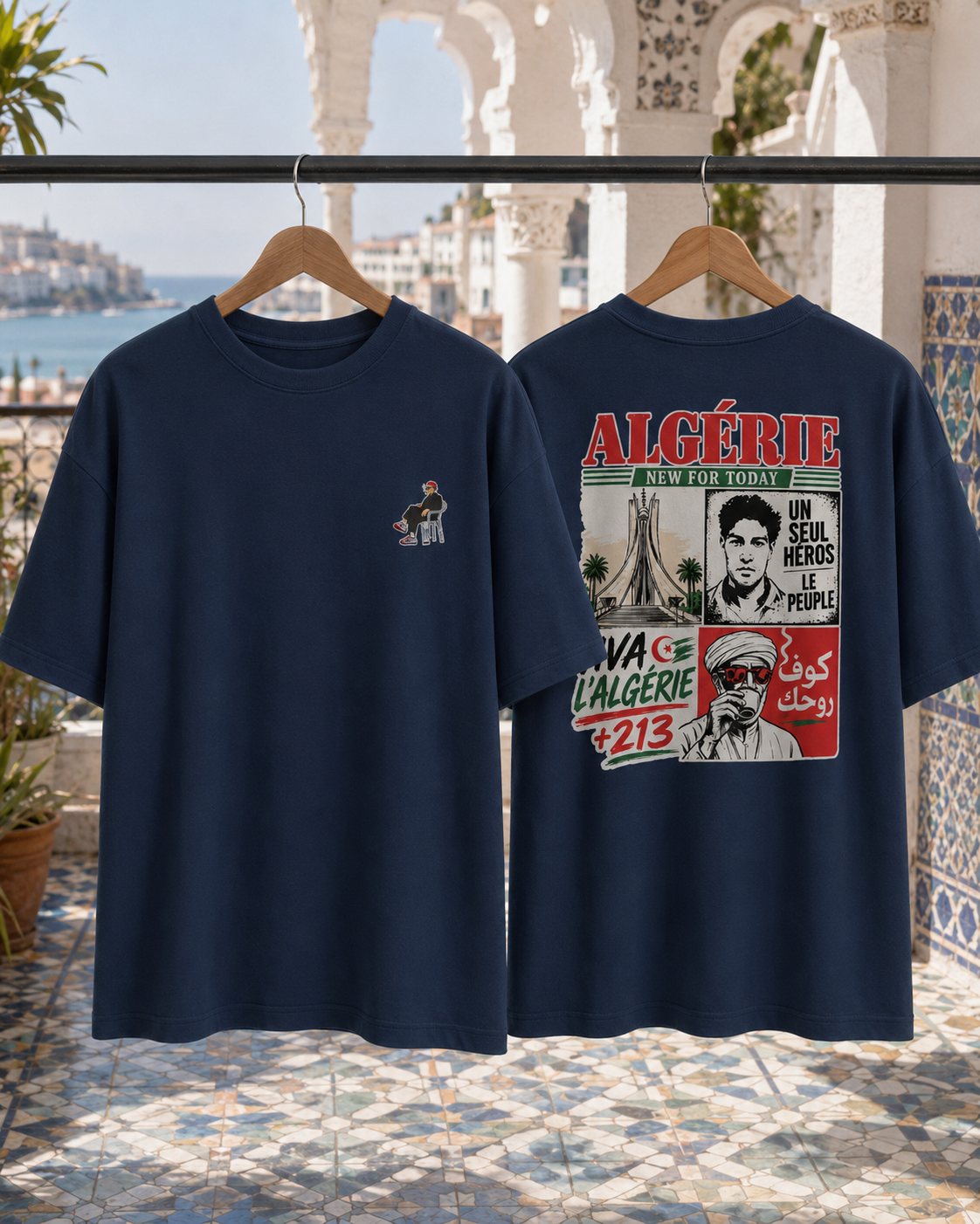 Algeria Graphic T-Shirt – Heavyweight Unisex Cotton Tee