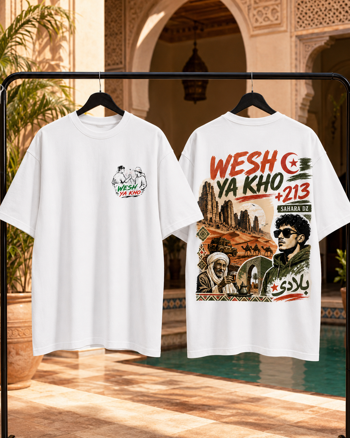 Saraha Algeria Oversized T-Shirt – Desert Vibes