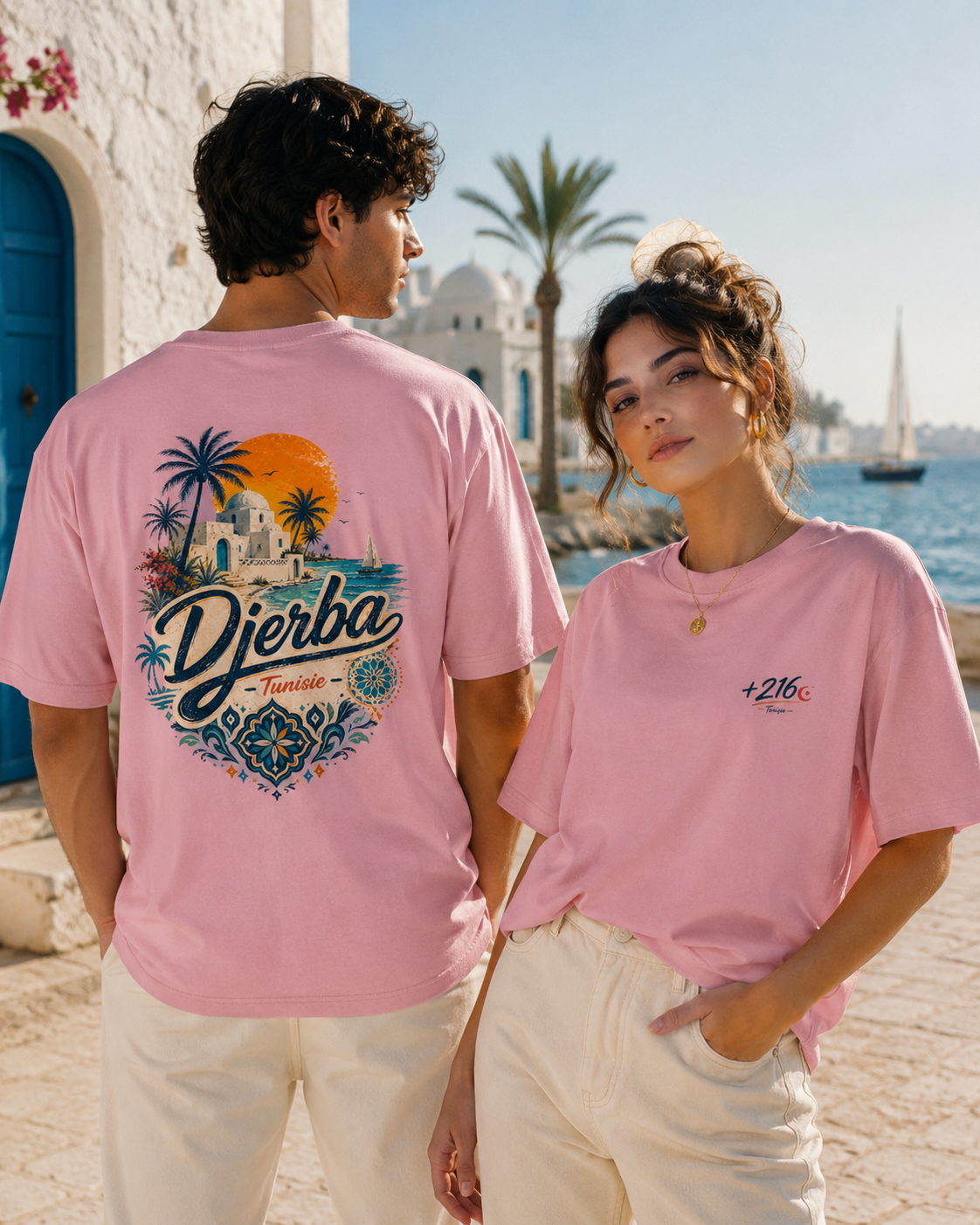 Djerba Tunisia Oversized Cotton T-Shirt