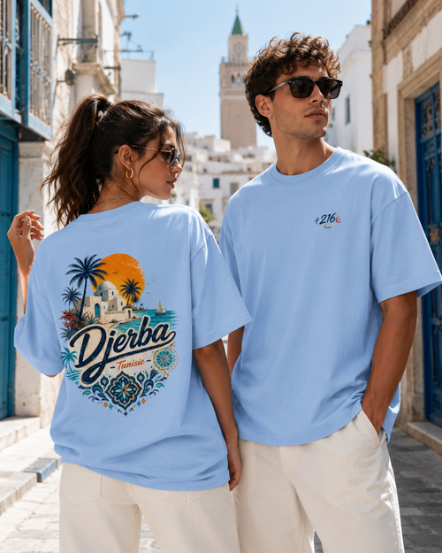 Djerba Tunisia Oversized Cotton T-Shirt