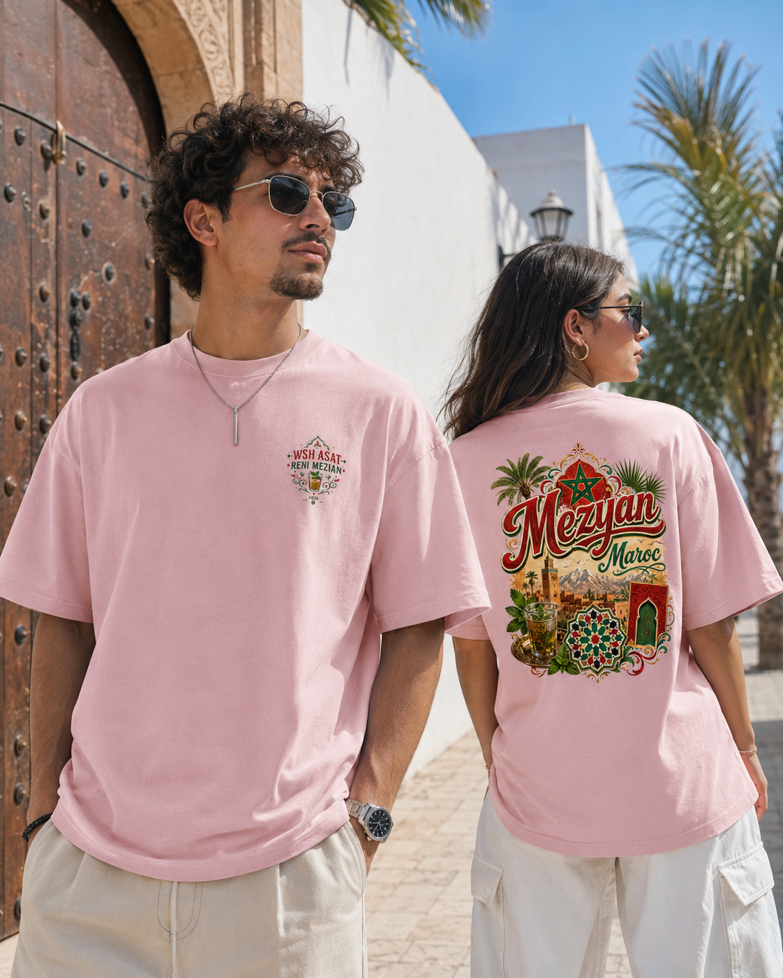 Mezyan Maroc Oversized Cotton T-Shirt