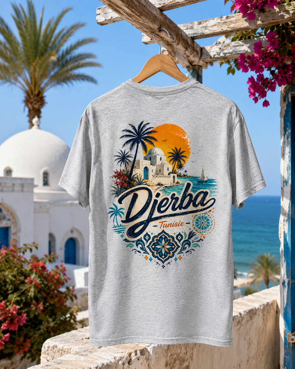 Djerba Tunisia Oversized Cotton T-Shirt
