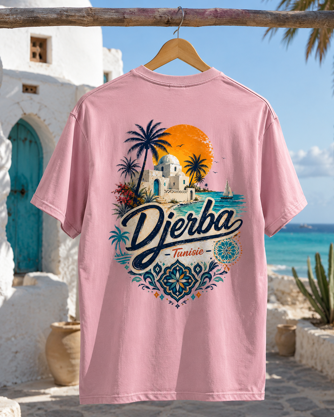 Djerba Tunisia Oversized Cotton T-Shirt