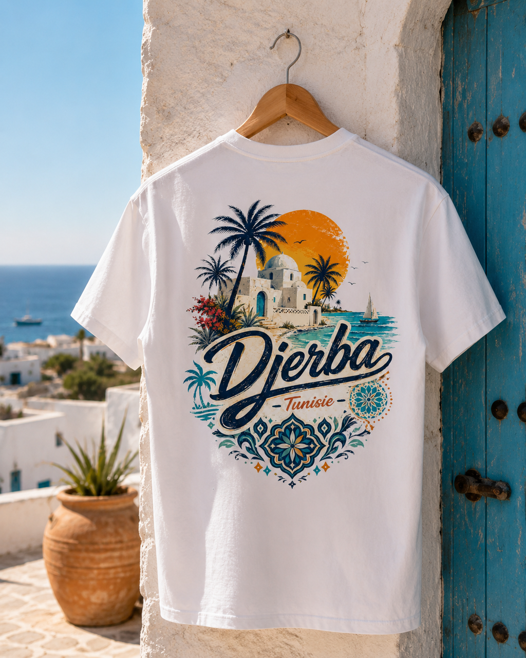 Djerba Tunisia Oversized Cotton T-Shirt