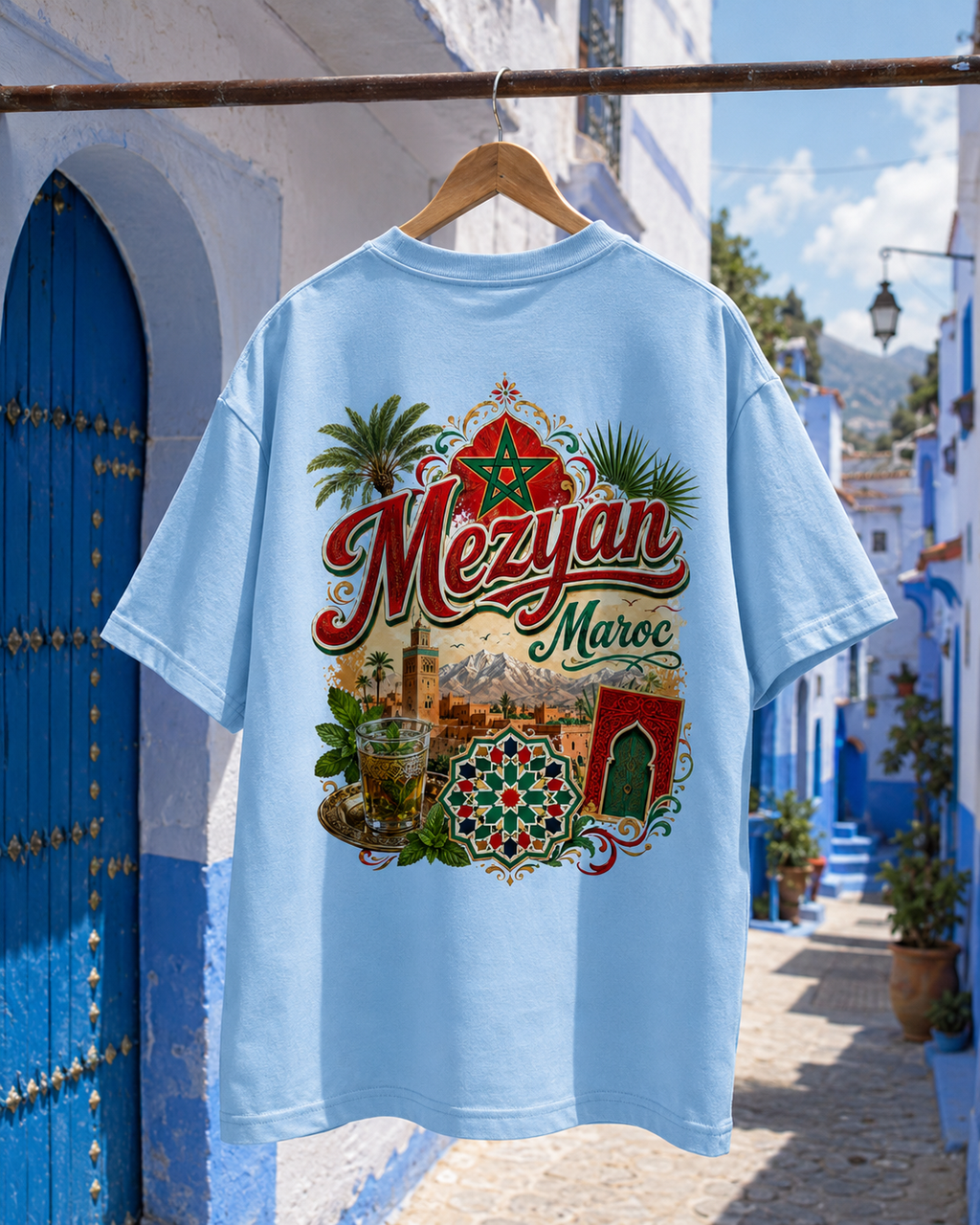 Mezyan Maroc Oversized Cotton T-Shirt